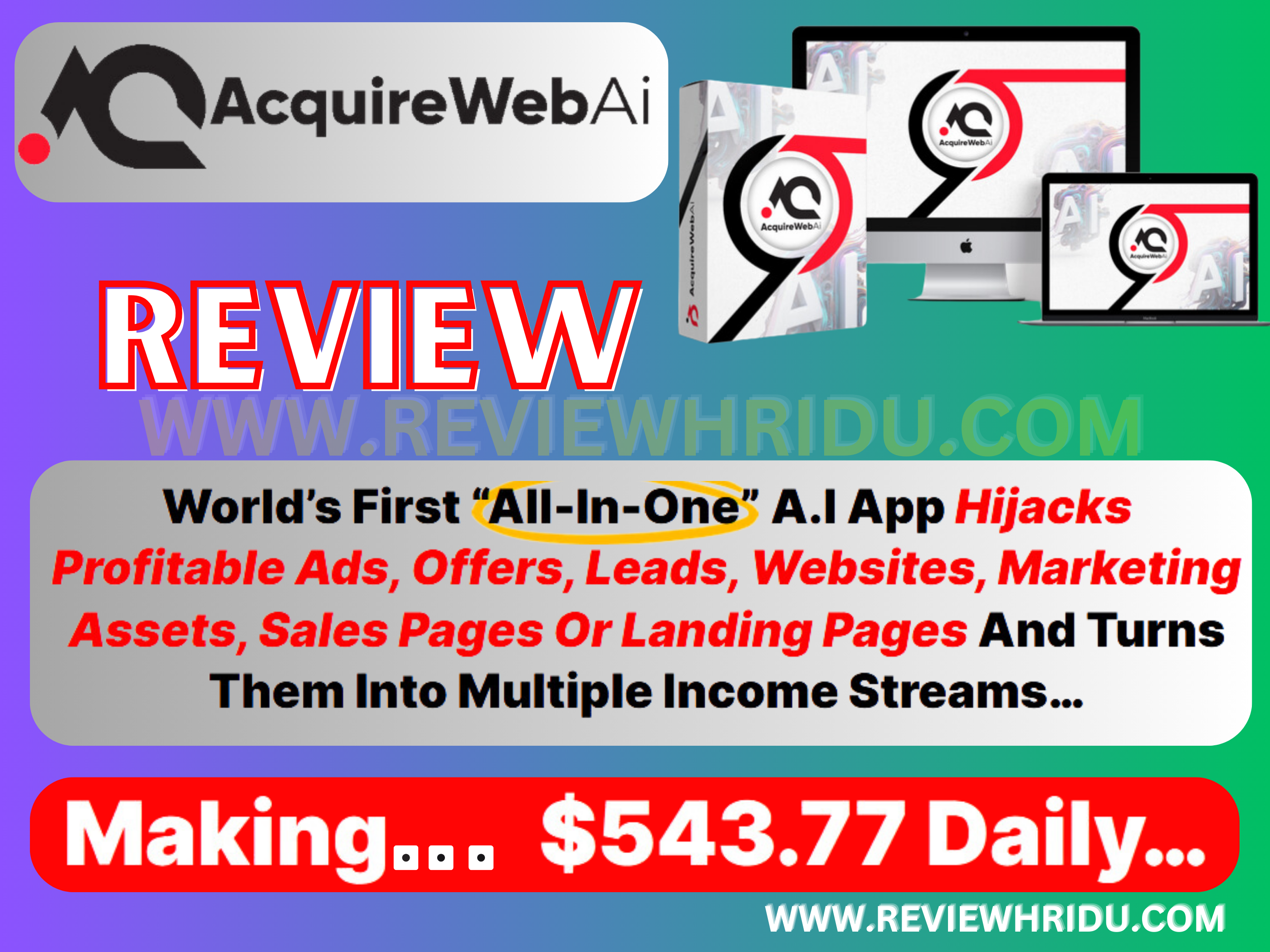 AcquireWebAI Review || Making $543.77 Daily…